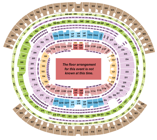 SoFi Stadium Bruno Mars Seating Chart